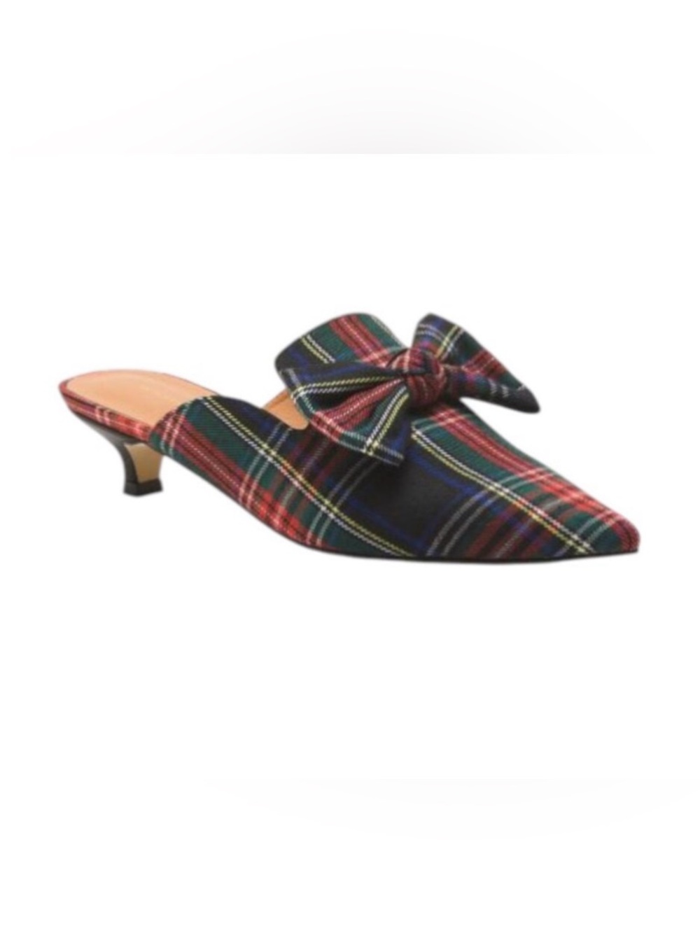 NWT Intentionally Blank Carnaby Plaid Kitten Heels